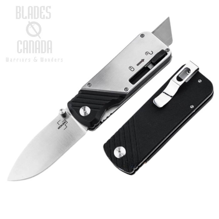 Boker Plus Bill N Ted Operation Folding Knife w/Exacto Knife, D2, G10/Aluminum, 01BO629