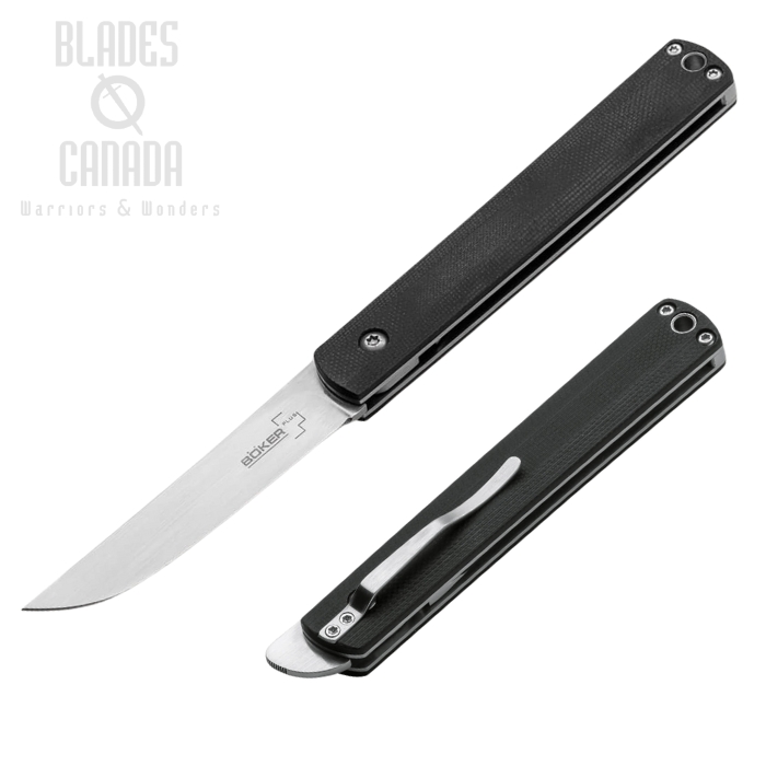 Boker Plus Wasabi Slipjoint Folding Knife, 440C, G10 Black, 01BO630