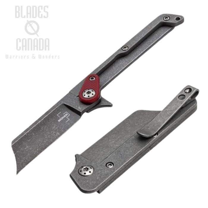 Boker Plus Fragment Slipjoint Compact Folding Knife, G10 Red, 01BO661