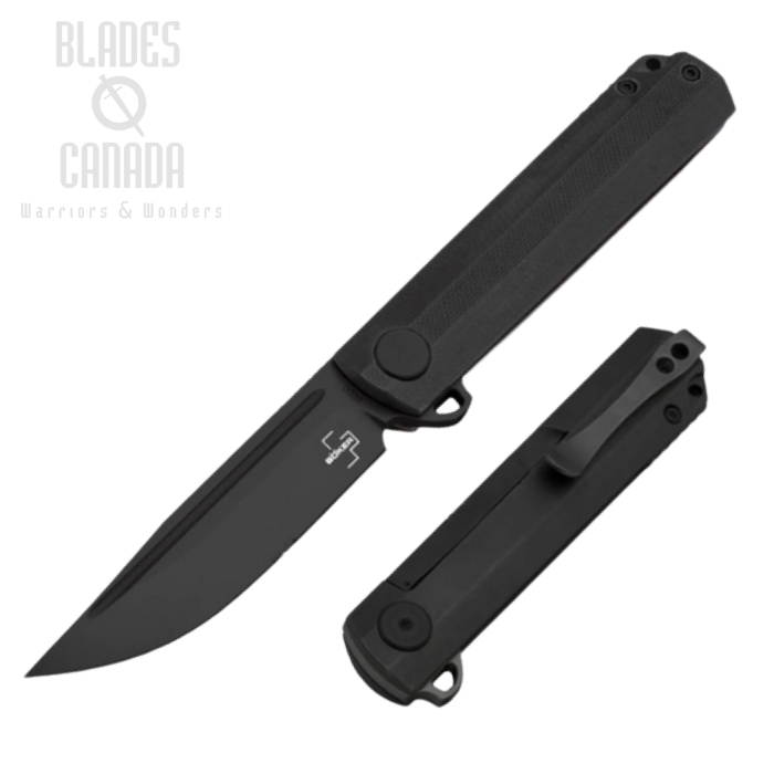 Boker Plus Cataclyst Flipper Framelock Knife, 440C, G10 Black, 01BO673