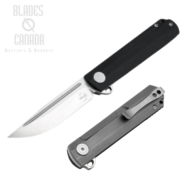 Boker Plus Cataclyst Flipper Framelock Knife, 440C, G10 Black, 01BO674