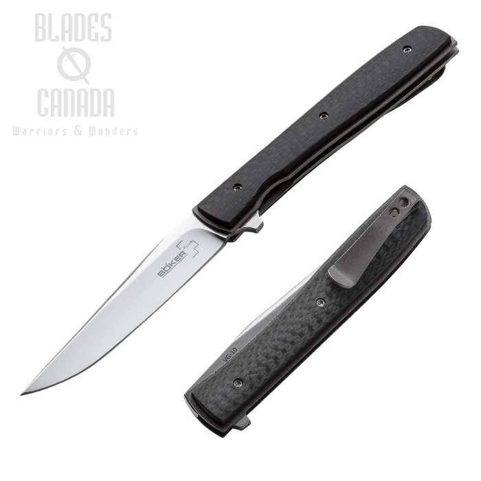 Boker Plus Urban Trapper Folding Knife, VG10, Carbon Fiber, 01BO733