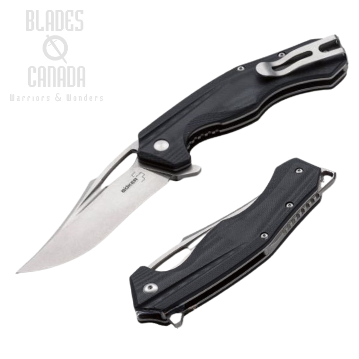 Boker Plus Masada Flipper Folding Knife, D2, G10 Black, 01BO762