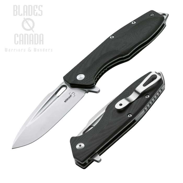 Boker Plus Caracal Flipper Folding Knife, D2, G10 Black, 01BO771