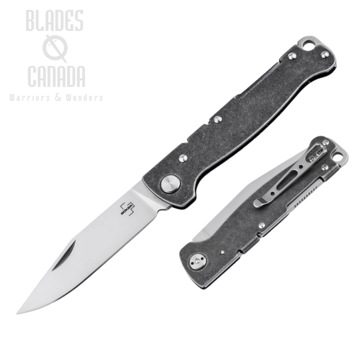 Boker Plus Atlas Folding Knife, D2 Clip Point, Steel, 01BO866