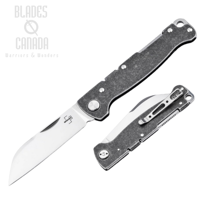 Boker Plus Atlas Folding Knife, D2 Sheepfoot, Steel, 01BO867