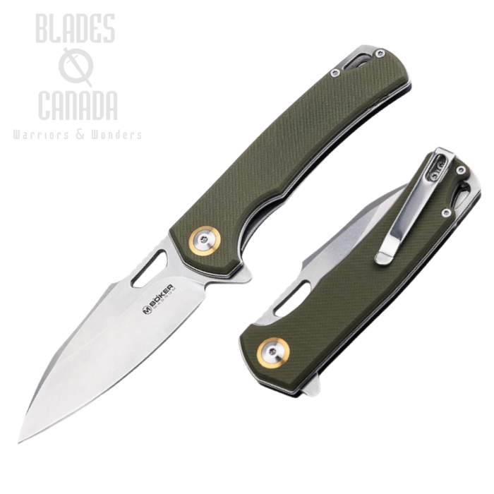 Boker Magnum Skeksis Flipper Folding Knife, G10 Green, 01SC008