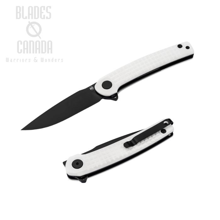 Boker Magnum Empery Flipper Folding Knife, 440B Black, G10 White, 01SC090