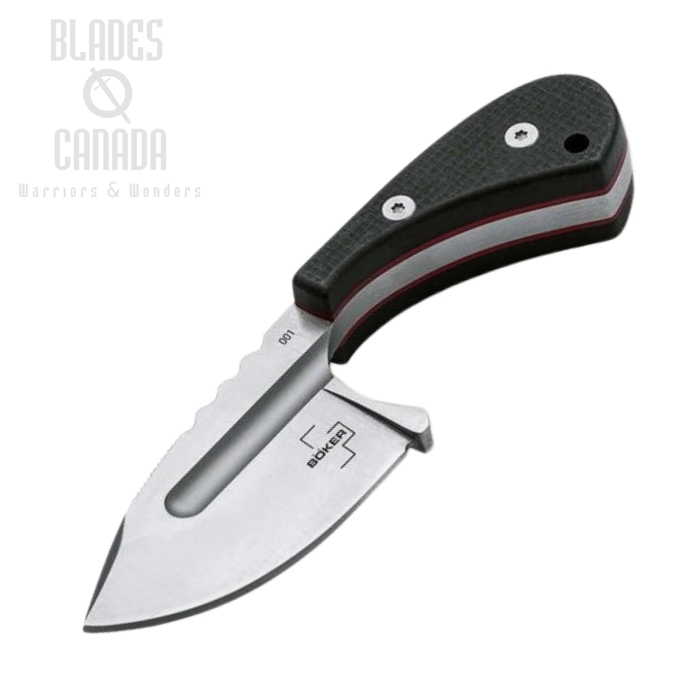 Boker Plus Sigyn Compact Fixed Blade Knife, D2, G10 Black, Kydex Sheath, 02BO037