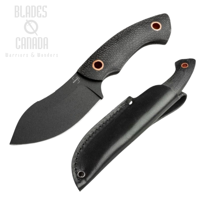 Boker Plus Nessmi Pro Fixed Blade Knife, D2 Steel, Micarta Black, 02BO066