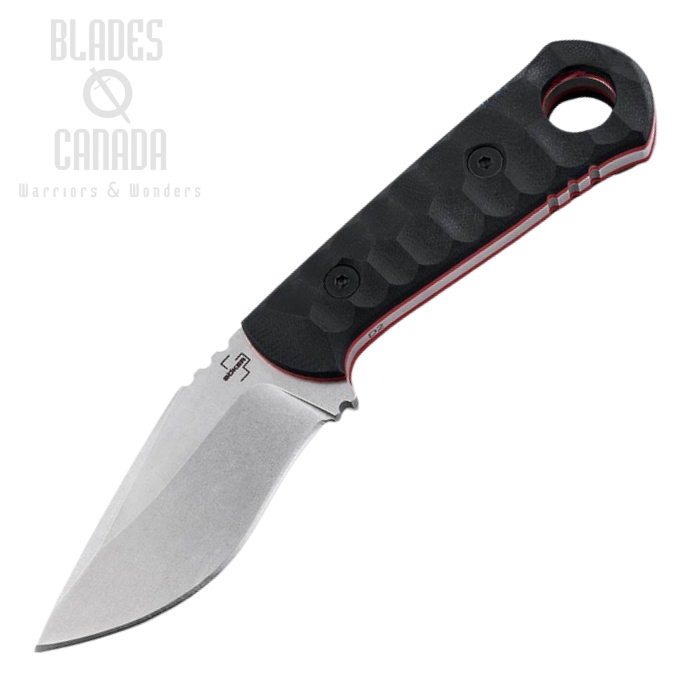 Boker Plus Mikri Fixed Blade Knife, D2 Steel, G10 Black, Kydex Sheath, 02BO088