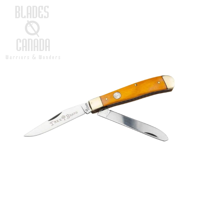 Boker Germany Traditional 2.0 Mini Trapper Knife, D2, Bone Yellow, 110851