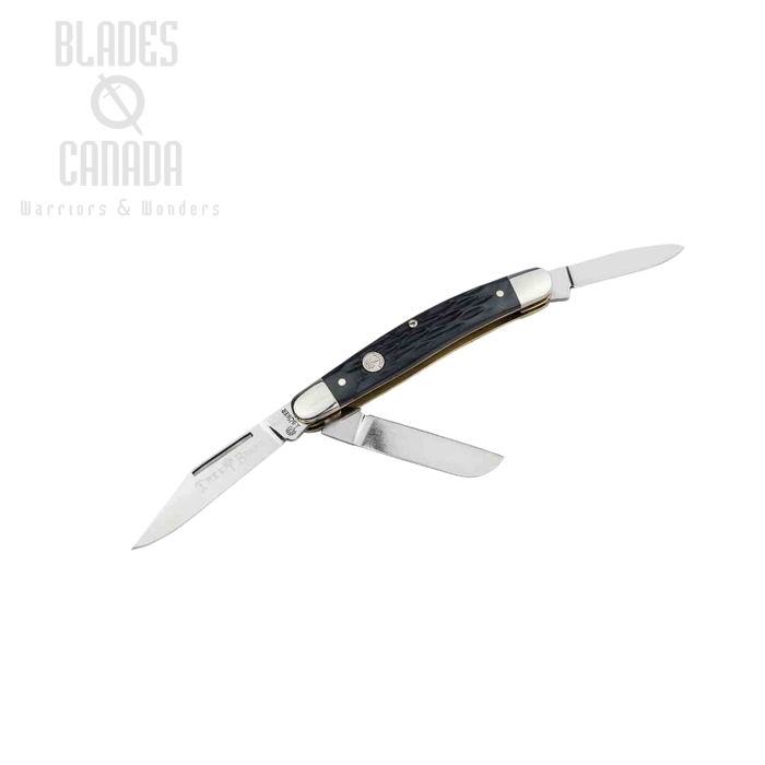 Boker Germany Traitional 2.0 Medium Stockman, D2, Jigged Bone Black, 110853