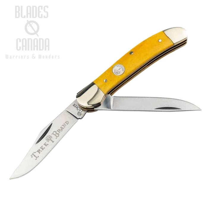 Boker Manufaktur Traditional Series 2.0 Slipjoint Folding Knife, D2, Bone Yellow, 110862