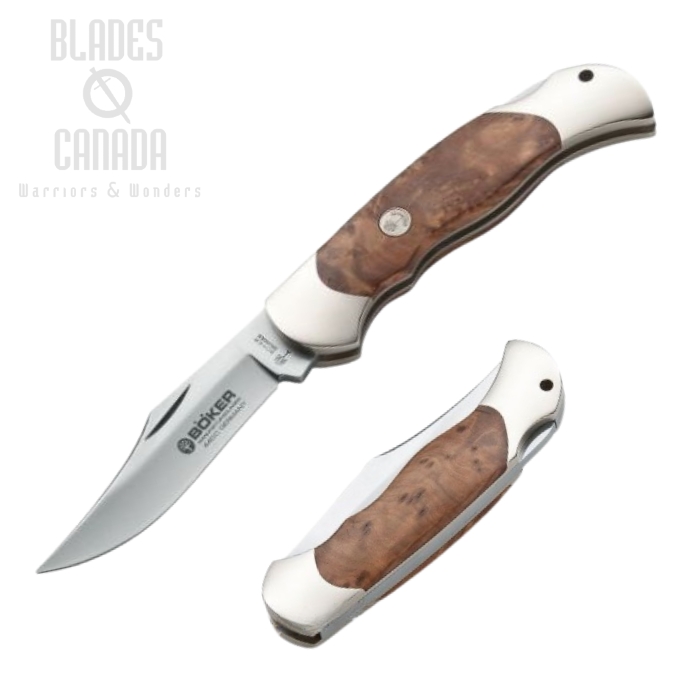 Boker Germany Optima Folding Knife, 440C, Thuja Wood, 113002TH