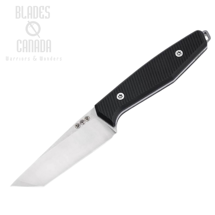 Boker Solingen Daily Knives AK1 Fixed Blade Knife, N690 American Tanto, G10 Black, 129504