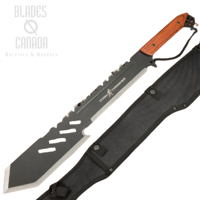 Titan Thrasher Sword, Stainless Two-Tone, Nylon Sheath, BK4916 (image for) Titan Thrasher Sword, Stainless Two-Tone, Nylon Sheath, BK4916