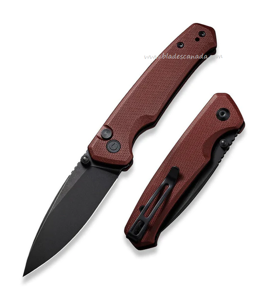 CIVIVI Altus Folding Knife, Nitro V Black, G10 Red, C20076-2