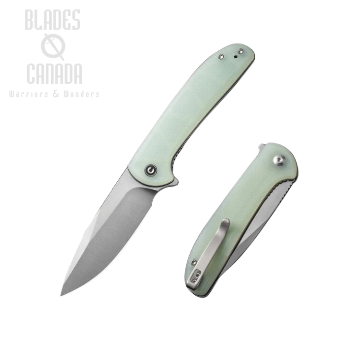 CIVIVI Primitrox Flipper Folding Knife, Satin Nitro-V, Natural G10, C23005A-1