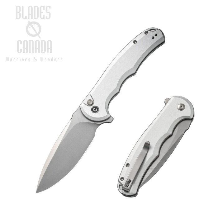 CIVIVI Praxis Flipper Button Lock Knife, Nitro-V, Aluminum Steel, C18026E-2