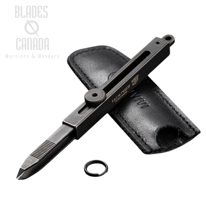 CIVIVI Tac-N-Tweeze Tweezers, Leather Sheath, 19062B-A