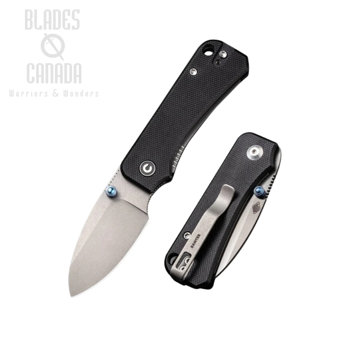 CIVIVI Baby Banter Folding Knife, Nitro-V, G10 Black, C19068S-1