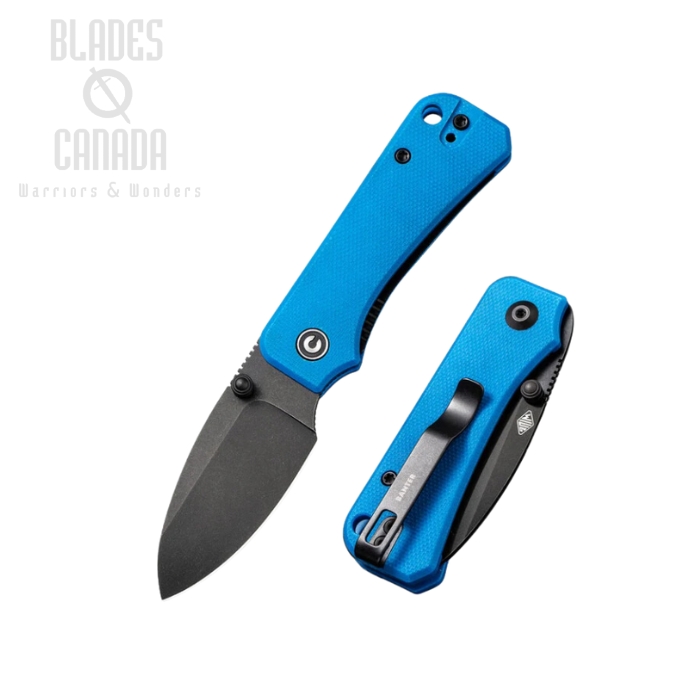 CIVIVI Baby Banter Folding Knife, Nitro V SW, G10 Blue, 19068S-3