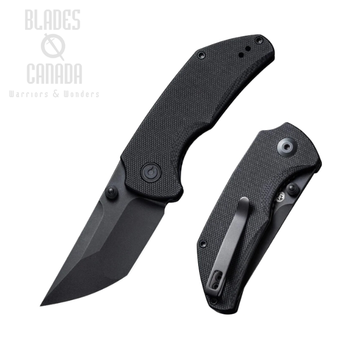 CIVIVI Thug 2 Folding Knife, Nitro-V Black SW, G10 Black, 20028C-1