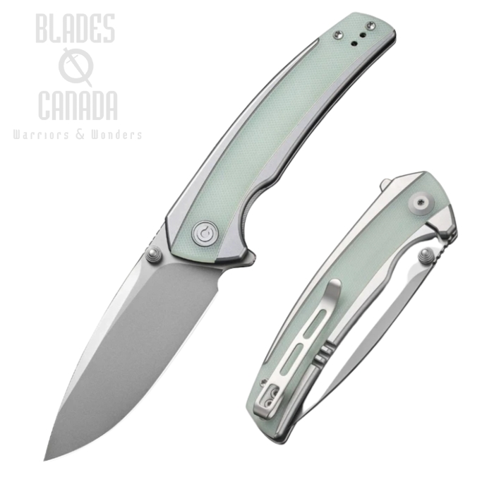 CIVIVI Teraxe Flipper Framelock Knife, Nitro-V, G10/Steel, 20036-2