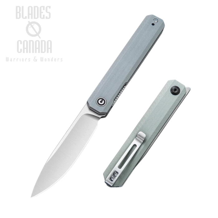 CIVIVI Exarch Flipper Folding Knife, D2, G10 Grey, 2003A