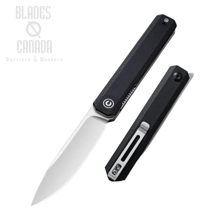 CIVIVI Exarch Flipper Folding Knife, D2, G10 Black, 2003C