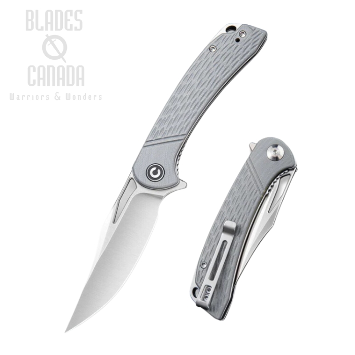 CIVIVI Dogma Flipper Folding Knife, D2, G10 Grey, 2005B