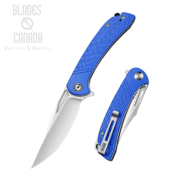 CIVIVI Dogma Flipper Folding Knife, D2, G10 Blue, 2005C