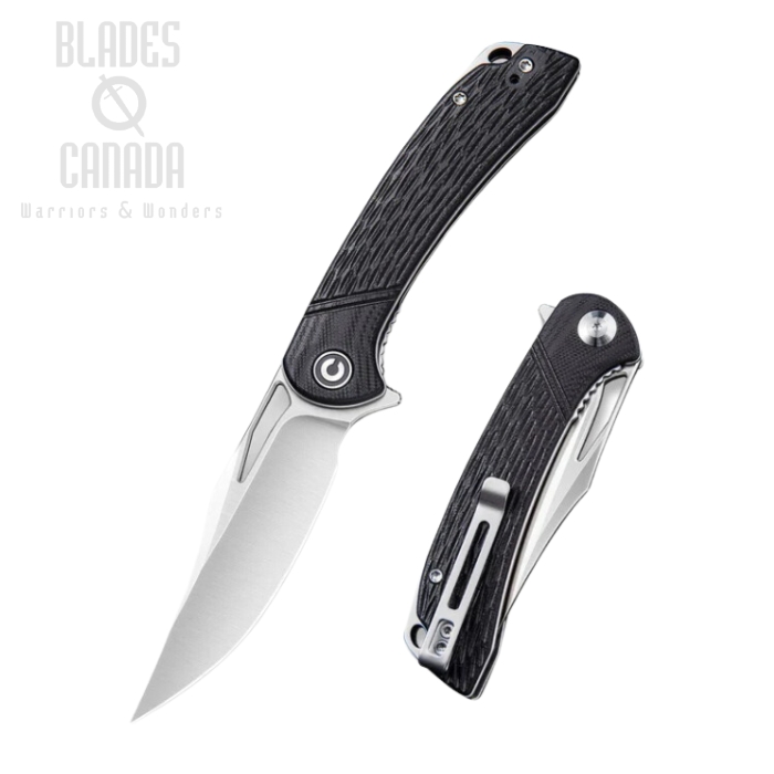 CIVIVI Dogma Flipper Folding Knife, D2, G10 Black, 2005D