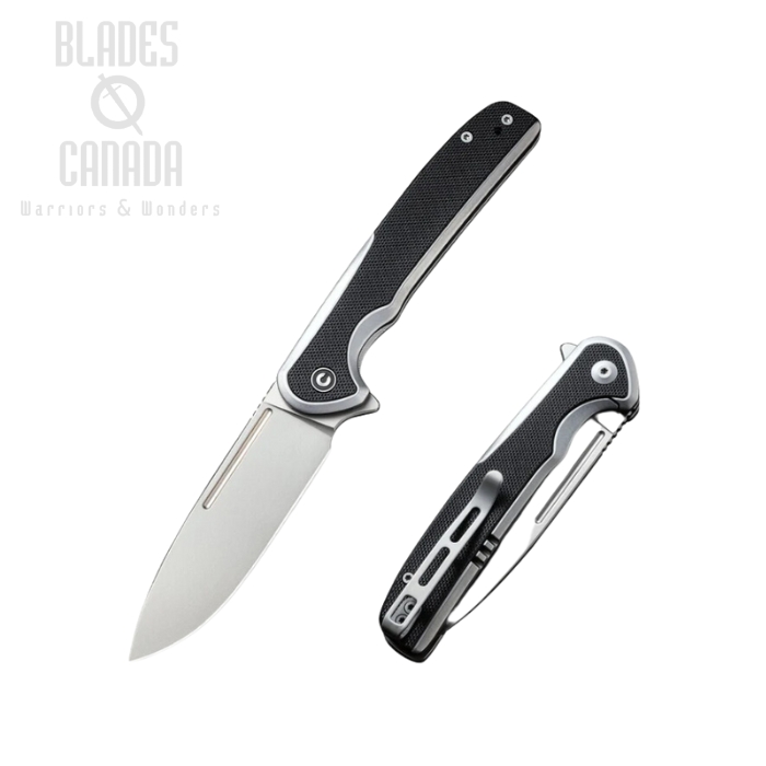 CIVIVI Voltaic Flipper Framelock Knife, 14C28N, Steel/G10, C20060-2