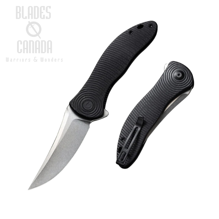 CIVIVI Synergy3 Flipper Folding Knife, Nitro V SW, G10 Black, C20075A-1