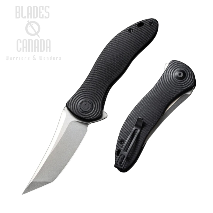 CIVIVI Synergy3 Flipper Folding Knife, Nitro V SW, G10 Black, 20075B-1