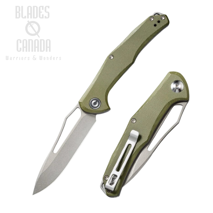 CIVIVI Fracture Slipjoint Folding Knife, OD Green G10, 2009A