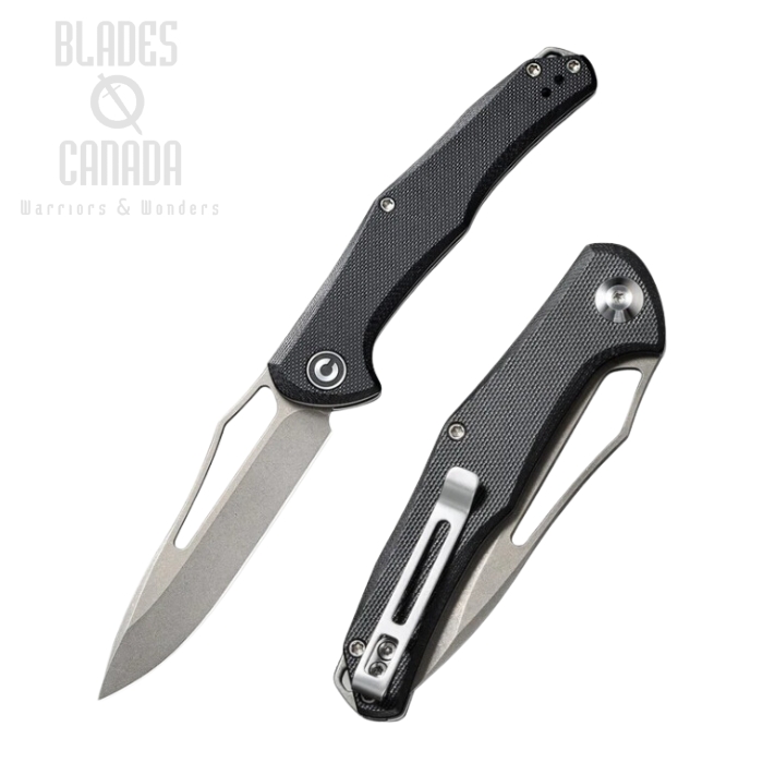 CIVIVI Fracture Slipjoint Folding Knife, G10 Black, 2009E