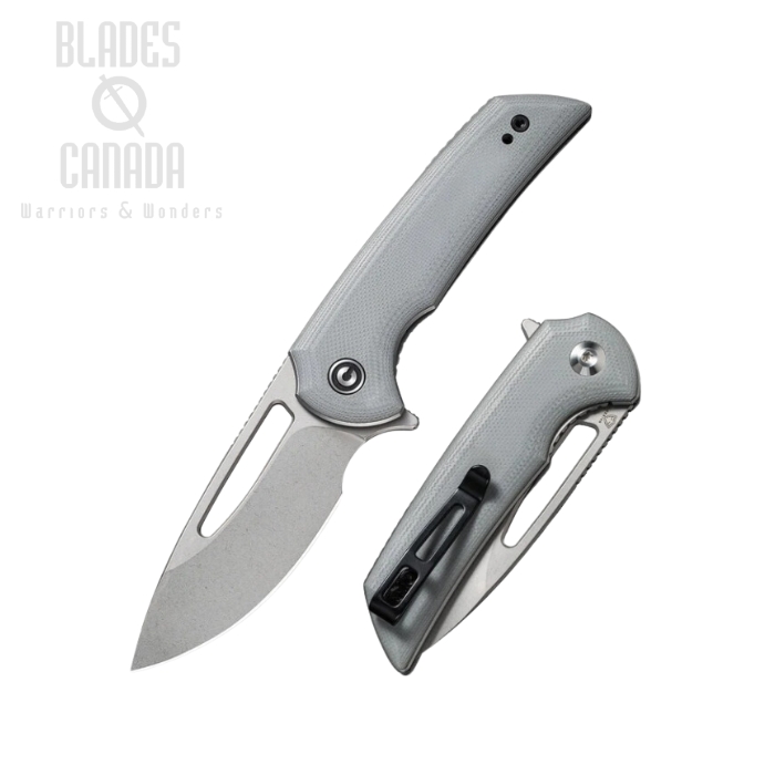 CIVIVI Odium Flipper Folding Knife, D2, G10 Grey, 2010A