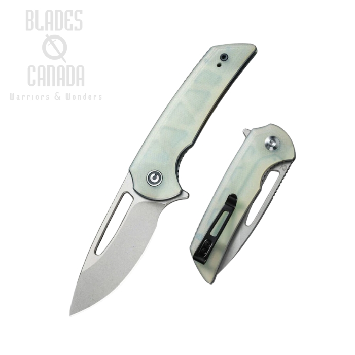 CIVIVI Odium Flipper Folding Knife, D2, G10 Natural, C2010F