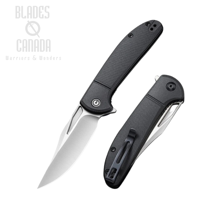 CIVIVI Ortis Flipper Folding Knife, FRN Black, 2013B