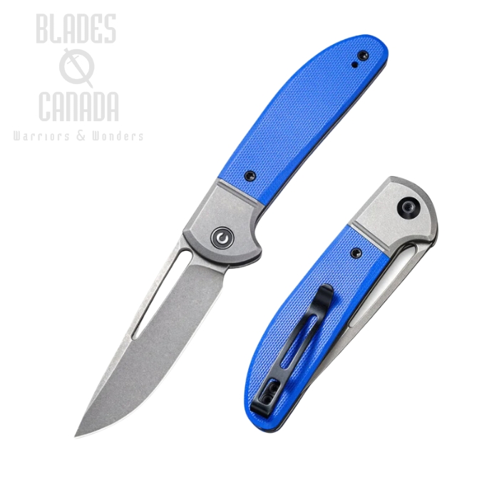 CIVIVI Trailblazer Slipjoint Folding Knife, 14C28N, G10 Blue, 2018B