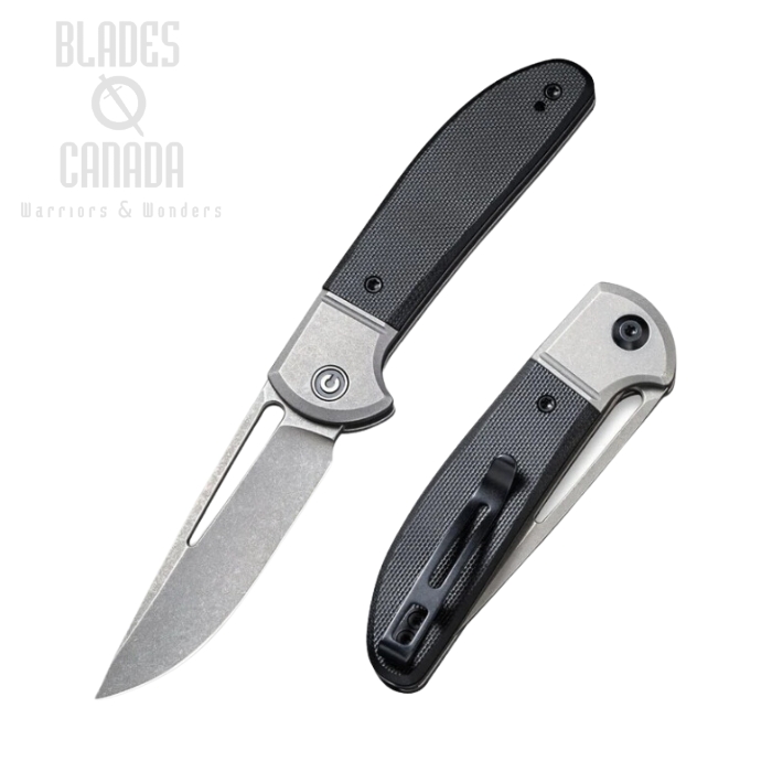 CIVIVI Trailblazer Slipjoint Folding Knife, 14C28N, G10 Black, 2018C