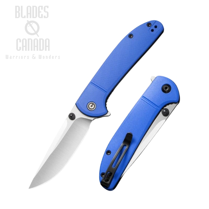 CIVIVI Badlands Vagabond Flipper Folding Knife, FRN Blue, 2019C