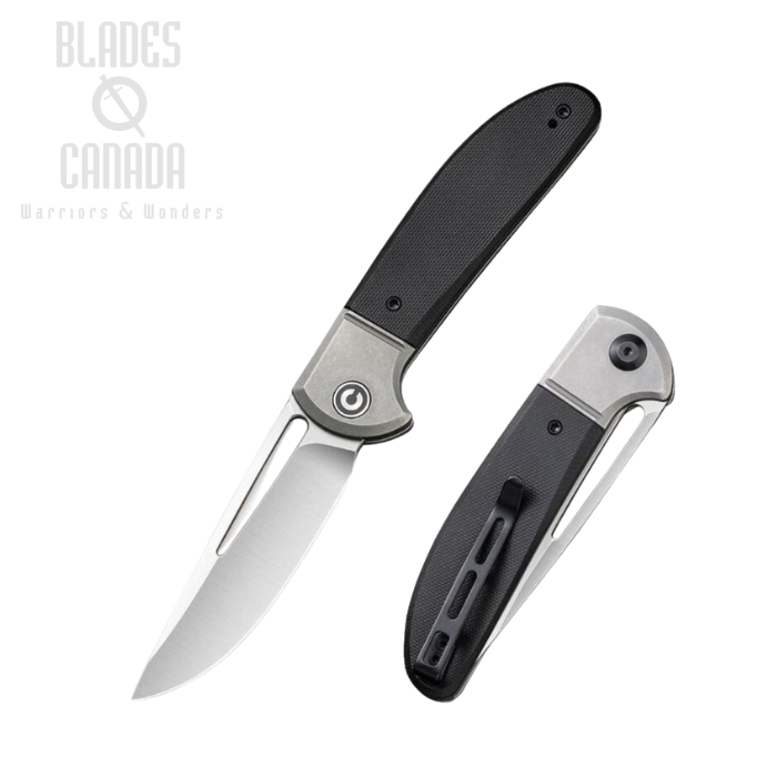 CIVIVI Trailblazer XL Slipjoint Folding Knife, D2, G10 Black/Stainless Steel, C2101C