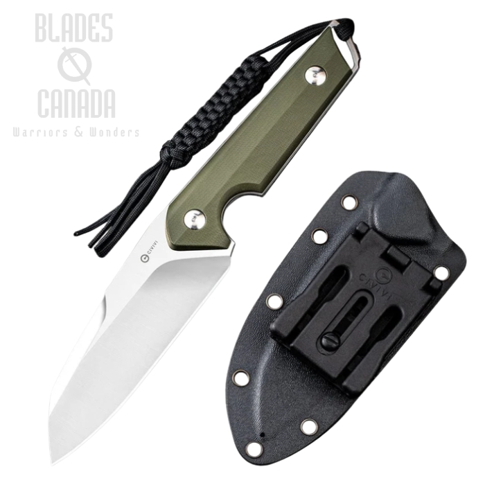 CIVIVI Kepler Fixed Blade Knife, G10 OD, Kydex Sheath, 2109A