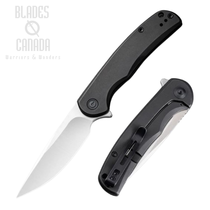 CIVIVI NOx Framelock Flipper Knife, Nitro-V, Stainless Black, 2110B