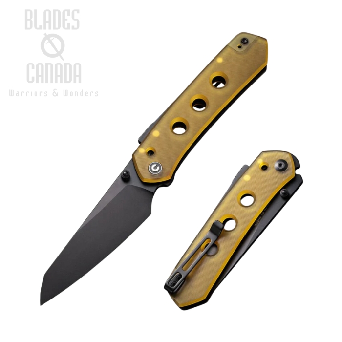 CIVIVI Vision FG Folding Knife, Nitro-V Black, Ultem, C22036-6