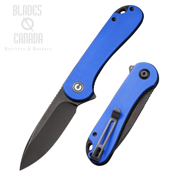 CIVIVI Elementum Flipper Folding Knife, D2 Steel, G10 Blue, 907X